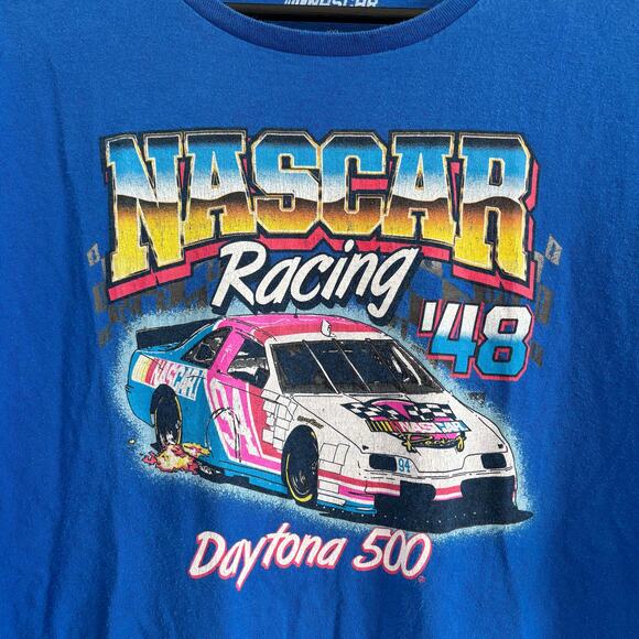 Nascar Racing '48 Daytona 500 Graphic T-Shirt Men’s XXL Short Sleeve T Shirt - Picture 2 of 4